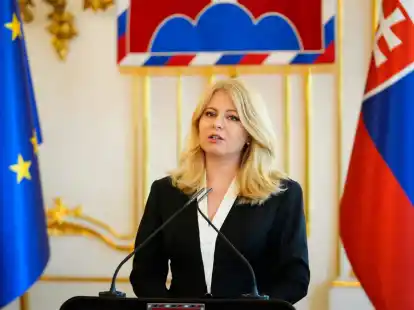 Die noch bis 15. Juni amtierende Pr&auml;sidentin Zuzana Caputova ruft zur M&auml;&szlig;igung auf.