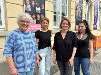 Gila Schmidt, Nora Hecker, Hanna Puka und Melika Jalili (von links) gehören zum Stadt:Ensemble.