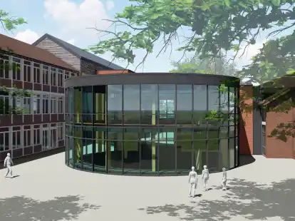 Die OBS Westerstede will die geplante Rotunde nicht an dieser Stelle, da sie den Schulhof in schwer &uuml;berschaubare Bereiche einteilen w&uuml;rde.