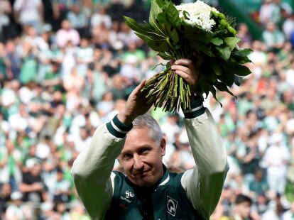 Frank Baumann, Geschäftsführer Fußball beim SV Werder Bremen, nimmt vor dem letzten Saisonspiel gegen Bochum Abschied.