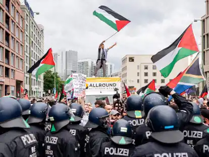 Die propalästinensische Demonstration «Palestine will be free» in Berlin.