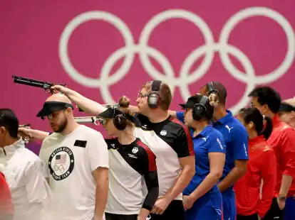 Pistolensch&uuml;tze Robin Walter hat sich ein Olympia-Ticket gesichert.