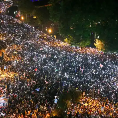 Proteste in Georgien gegen das «russische Gesetz».
