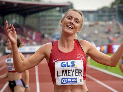Happy: Lea Meyer aus L&ouml;ningen ist nach einer Verletzung wieder in starker Form.