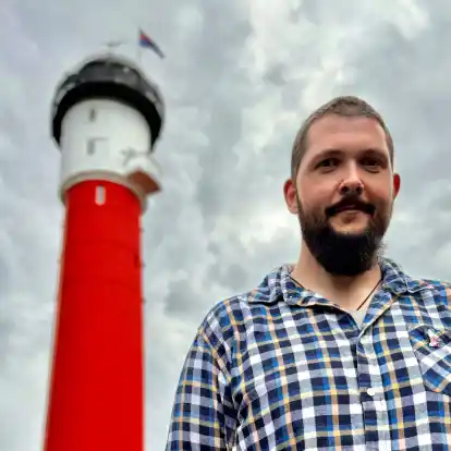 Daniel Jochheim ist der neue Leuchtturmwärter auf der Nordseeinsel Wangerooge.
