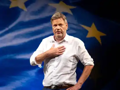 Vizekanzler Robert Habeck (Grüne) bei einem Auftritt zur Europawahl in Bremen