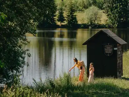 Hier darf gebadet werden: Ziegenberger Teich bei Clausthal-Zellerfeld.