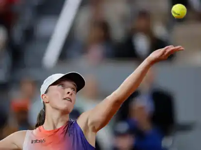 Konnte ein fr&uuml;hes Aus in Paris verhindern: Iga Swiatek.