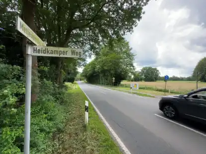 Wo ist der Obdachlose hin? Kurz vor der Einm&uuml;ndung des Heidkamper Wegs in die Metjendorfer Stra&szlig;e in Neus&uuml;dende hatte sich der Mann mehrere Monate aufgehalten.