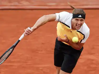 Steht ohne Satzverlust in der dritten Runde der French Open: Alexander Zverev.