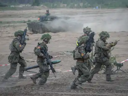 Die Bundeswehr beteiligte sich unter anderem mit einem Gro&szlig;man&ouml;ver mit dem Namen Quadriga 2024 an Steadfast Defender.