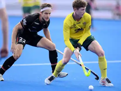 Marco Miltkau (l.) erzielte in der ProLeague gegen Irland zwei Treffer.