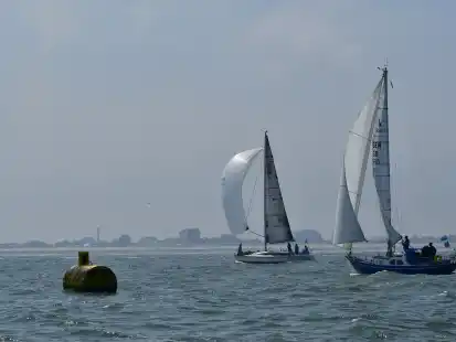 Zur 55. Horum-Regatta der Segelkameradschaft Horumersiel am 2. Juni 2024 wurden 57 Boote gemeldet. Kalle Klein