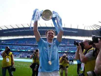 Kevin De Bruyne spielt seit neun Jahren f&uuml;r Manchester City. Mit den Skyblues holte er zahlreiche Titel.