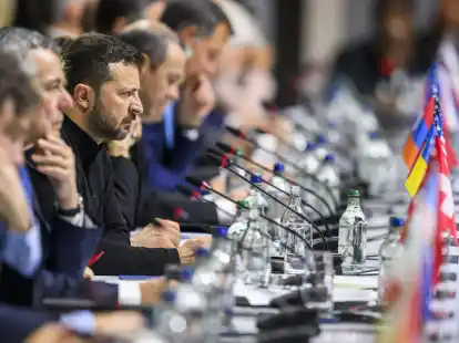 Der ukrainische Pr&auml;sident Wolodymyr Selenskyj nimmt am Friedensgipfel in der Schweiz teil.