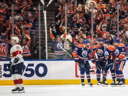 Die Edmonton Oilers besiegten die Florida Panthers mit 8:1.