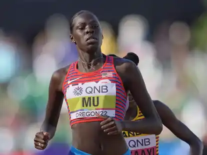 Athing Mu wird in Paris keine Goldmedaille &uuml;ber 800 m holen k&ouml;nnen.