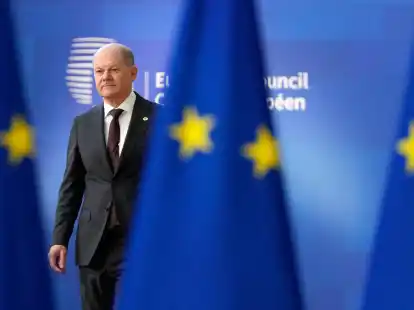 Bundeskanzerl Olaf Scholz wird heute in Br&uuml;ssel erwartet.