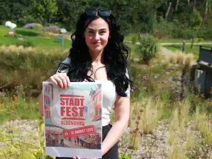 Oldenburger Stadtfest: Der Entwurf von Janina Thaler aus Friesoythe hat sich beim Plakatwettbewerb durchgesetzt.