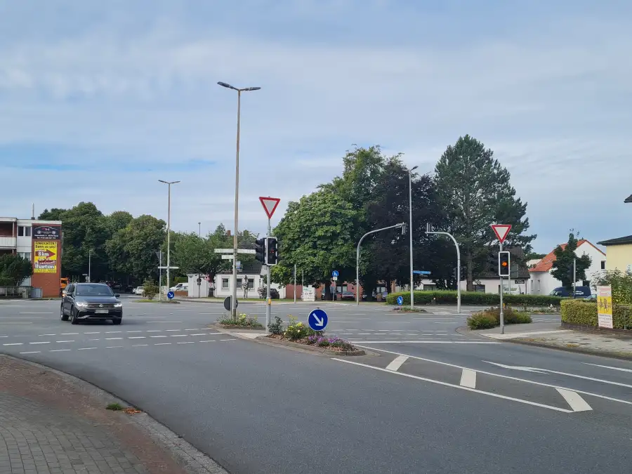 Ampel in Varel Störung an der RathausKreuzung