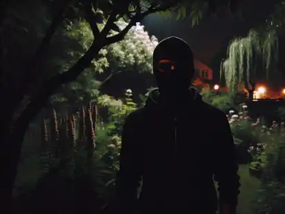 Schreck in der Abendstunde: Ein Hausbewohner aus Hundsmühlen begegnet einem Mann mit Sturmhaube in seinem Garten.