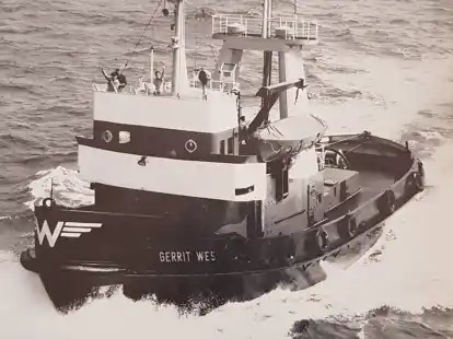 This is how they went to the Emder Hafen, even more so than the Hochseeschlepper: that “Gerrit Wessels”. BILD: private