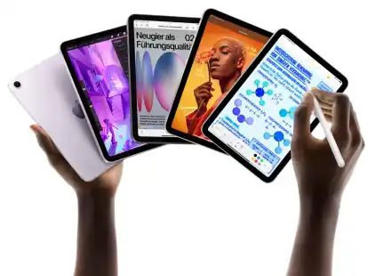 Apple bringt frischen Wind ins iPad mini: Der A17-Pro-Chip sorgt f&uuml;r mehr Leistung, und der Speicher ist mindestens 128 GB gro&szlig;.