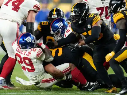 Die Verteidigung der Steelers war zu viel f&uuml;r die New York Giants