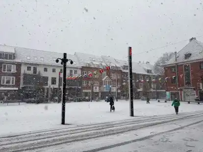 Eindr&uuml;cke vom Schnee in Emden