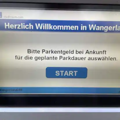 Das Men&uuml; f&uuml;hrt schnell und einfach durch den Parkvorgang.