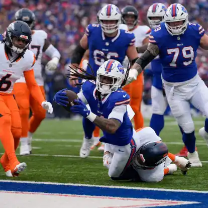 James Cook erzielte den ersten Touchdown f&uuml;r die Bills - danach gaben die Gastgeber die F&uuml;hrung nicht mehr aus der Hand.