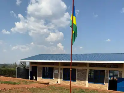 So part of the school in Rwanda looks like.