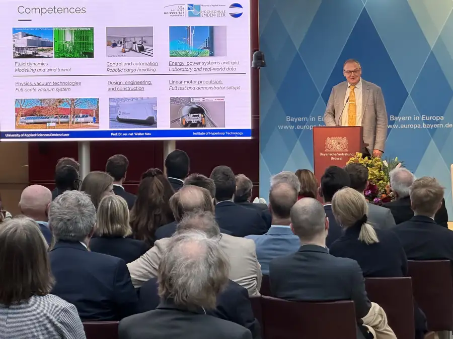 Transportsystem der Zukunft: Emder Hyperloop-Teströhre in Brüssel ...