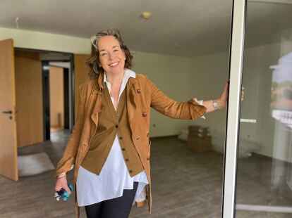 Anja Maud Siegert zeigt schon einmal die Räume des neuen Frauenhauses, das im Herbst an der Adresse Dammbleiche 22 eröffnet wird. Es ist ein offenes Haus, in dem von häuslicher Gewalt betroffene oder bedrohte Frauen Schutz und Zuflucht finden.
