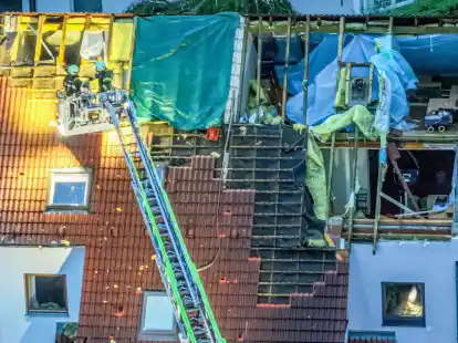 In Ulm wurden infolge des Unwetters mehrere Wohnhausd&auml;cher abgedeckt - war es ein Tornado?