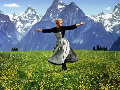 Die berühmte Szene aus «The Sound of Music» («Meine Lieder, meine Träume») mit Julie Andrews auf einer Alpenwiese.