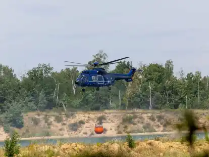 Seit Tagen läuft der Einsatz gegen den Waldbrand auf dem ehemaligen Truppenübungsplatz.