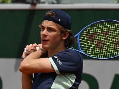 Beim Junioren-Wettbewerb in Wimbledon eine Runde weiter: Niels McDonald