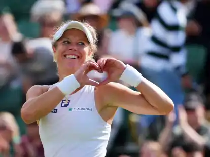 Ein Herz für die Zuschauer: Laura Siegemund feiert ihr Wimbledon-Märchen