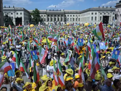 Teilnehmer einer Demonstration des NWRI in Berlin im vergangenen Jahr