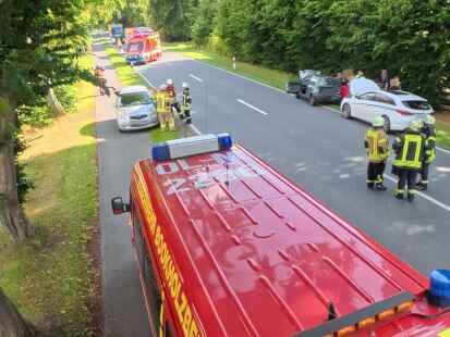 Bei einem Verkehrsunfall auf der Stedinger Straße (B 212) in Bookholzberg sind am vergangenen Mittwoch zwei Personen leicht verletzt worden.