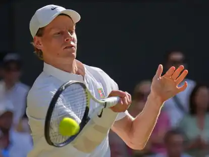 Jannik Sinner steht in seinem ersten Wimbledon-Finale.