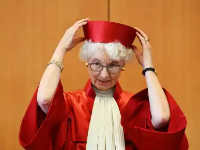Doris König, Vorsitzende des Zweiten Senats beim Bundesverfassungsgericht, verkündete am Dienstag das Urteil zu US-Drohneneinsätzen via Ramstein.