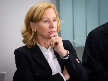 Patricia Schlesinger, ehemalige Intendantin des RBB, beim Prozess am Landgericht Berlin. (Archivbild)