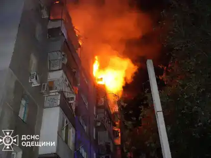 In der ukrainischen Hafenstadt Odessa starb ein Mensch bei einem russischen Luftangriff.