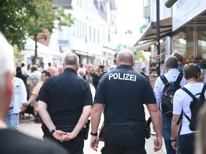 Für die Polizei gab es am Altstadtfest in Jever einiges zu tun.