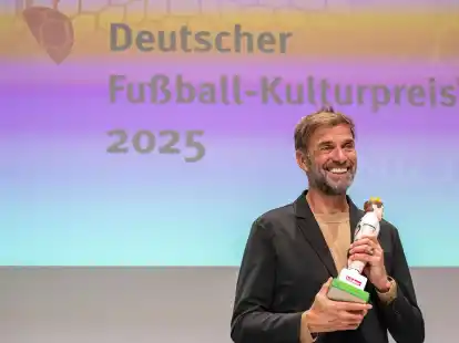 J&uuml;rgen Klopp wurde mit dem Walther-Bensemann-Preis ausgezeichnet.