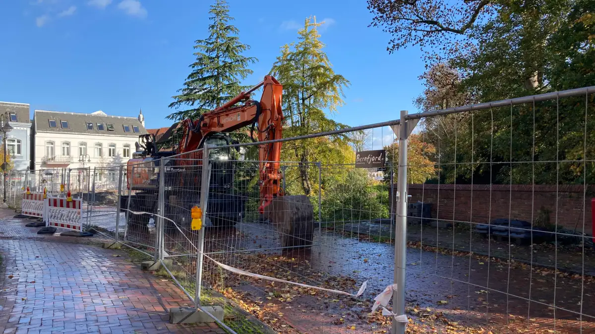 Dauerbaustelle in der Innenstadt: Sturm bremst Einbau der Spundwände an ...