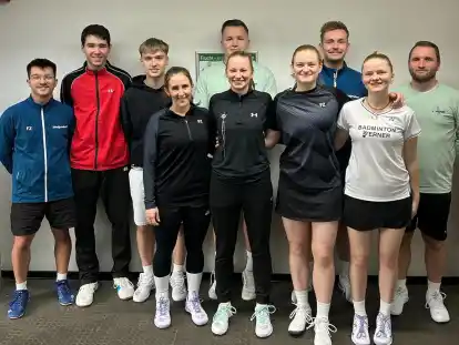 Achieving good results at the national championships: the badminton players from TV Metjendorf.