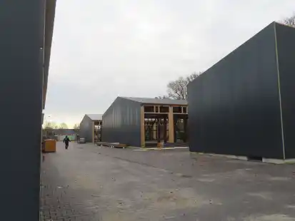 Errichtet auf ehemals st&auml;dtischem Grund an der Hammer Stra&szlig;e: Das Hallen-Projekt der Firma Gerbro Immobilien &amp; Grund GmbH von Stefan Gerjets und Claas Mauritz Brons geht langsam auf die Vollendung zu.